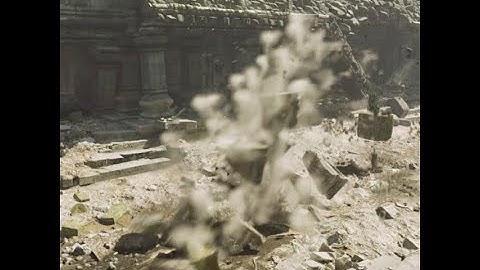 Procedural fracturing destruction VFX with DataFlow, Niagara Fluids, and Blueprints in Unreal Engine