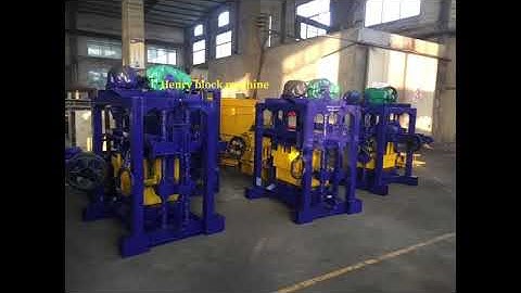 QT40-2 manual block machine with Control cabinet for 4 inch concrete hollow block production.