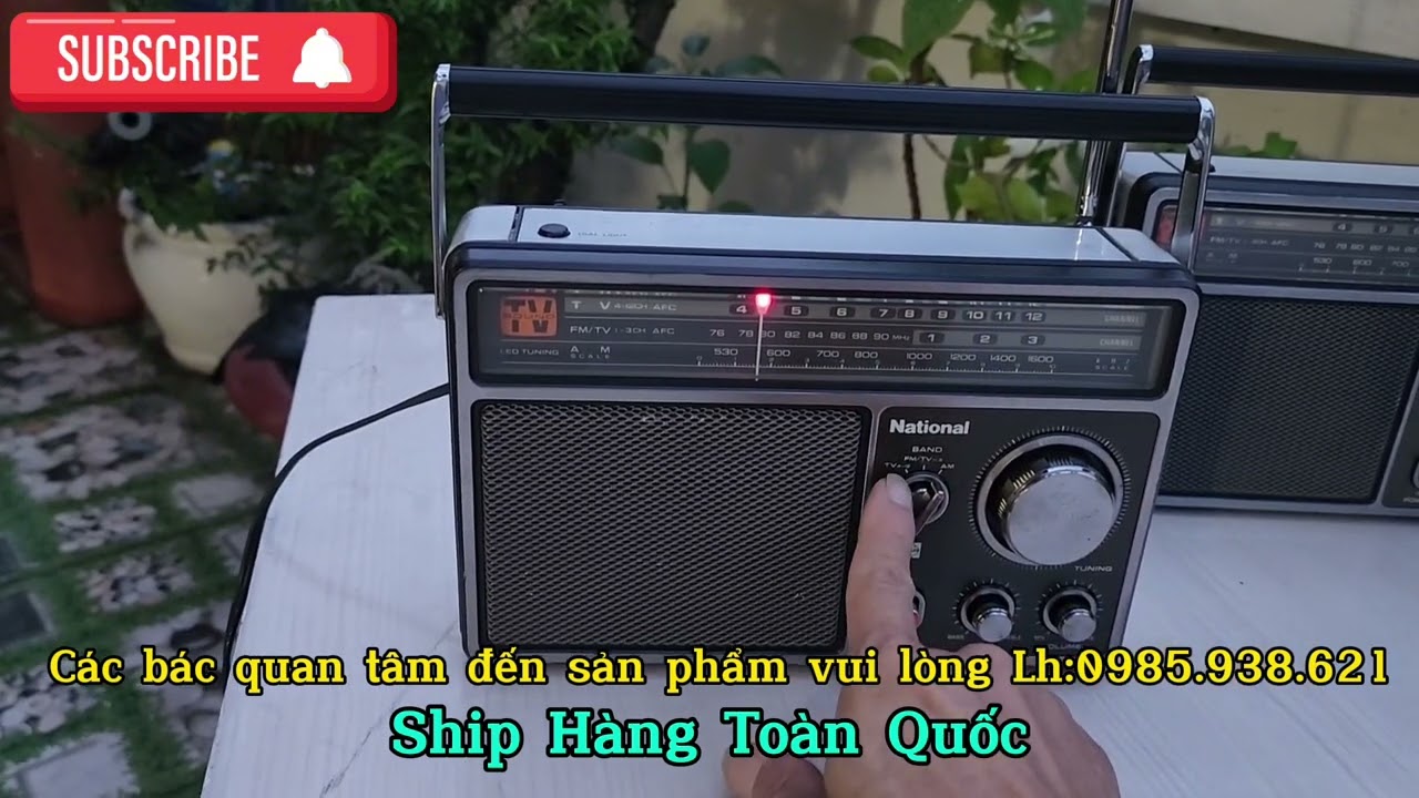 RADIO NATIONAL PANASONIC RF-1090 CHẠY 100% TRANSISTOR, FM108MHZ