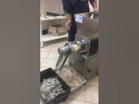 Пресс обвалочный ПО-300 для производства фарша рыбы - YouTube