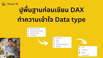 Power BI Foundations Ep.05 : ทำความเข้าใจประเภทของข้อมูล (Data Type)