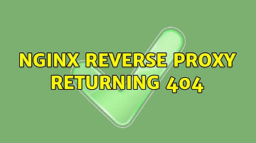 Nginx Reverse Proxy returning 404