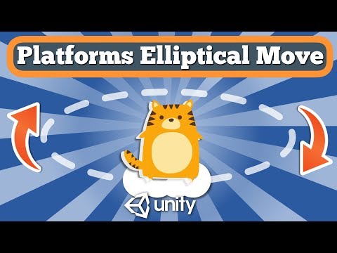 Unity 2D Tutorial How To Make Platform To Move By Ellipse in Simple Platformer Game.