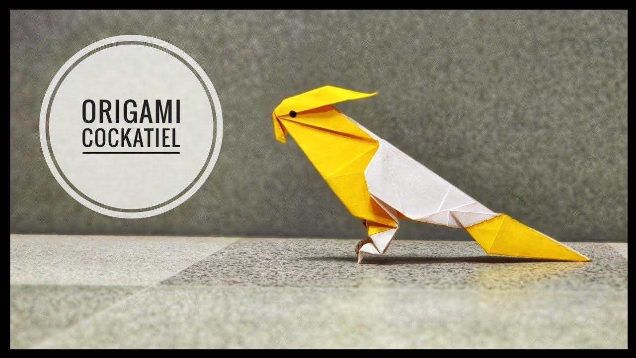 Origami Cockatiel | Origami Bird | Origami tutorial | Paper craft