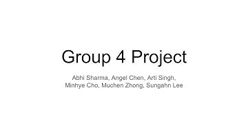 group 4 project video
