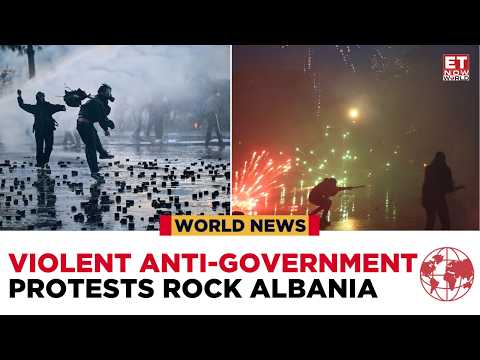 ALBANIA PROTESTS EXPLODE: Police Fire Tear Gas & Water Cannons as Students Rampage in Tirana