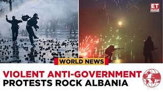 ALBANIA PROTESTS EXPLODE: Police Fire Tear Gas & Water Cannons as Students Rampage in Tirana