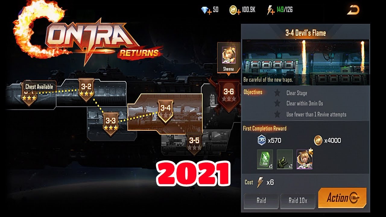 CONTRA RETURNS 2021 GAMEPLAY. CONTRA RETURNS STORY MODE STAGE 3-4 DEVIL'S FLAME. 