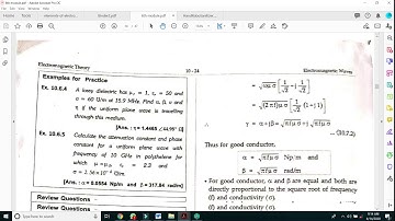 uniform plane wave in good conductor