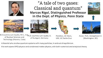 2025 Ashtekar Frontiers of Science Lecture by Marcos Rigol