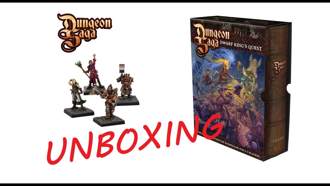 Dungeon Saga - Dwarf Kings Quest unboxing
