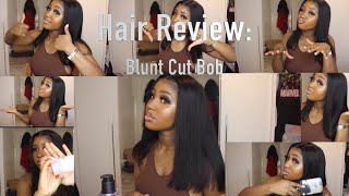 ALI COCO Hair Review + Updated Hair Review. ISSA BLUNT CUT BOB| ALIEXPRESS