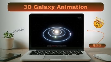 🤯 Animasi Galaksi 3D dalam HTML & CSS | Tutorial Efek Orbit Luar Angkasa 🌌 | Kode Bersama Saya