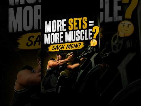 More Sets = More Muscle? 🤔 Sach Kya Hai? 💪 #fitness #gym