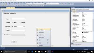 3-C# With SQL Server Fill Combobox With Departments