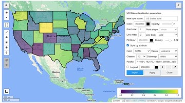GEE Tutorial #54 - Visualizing Earth Engine vector data interactively with a GUI