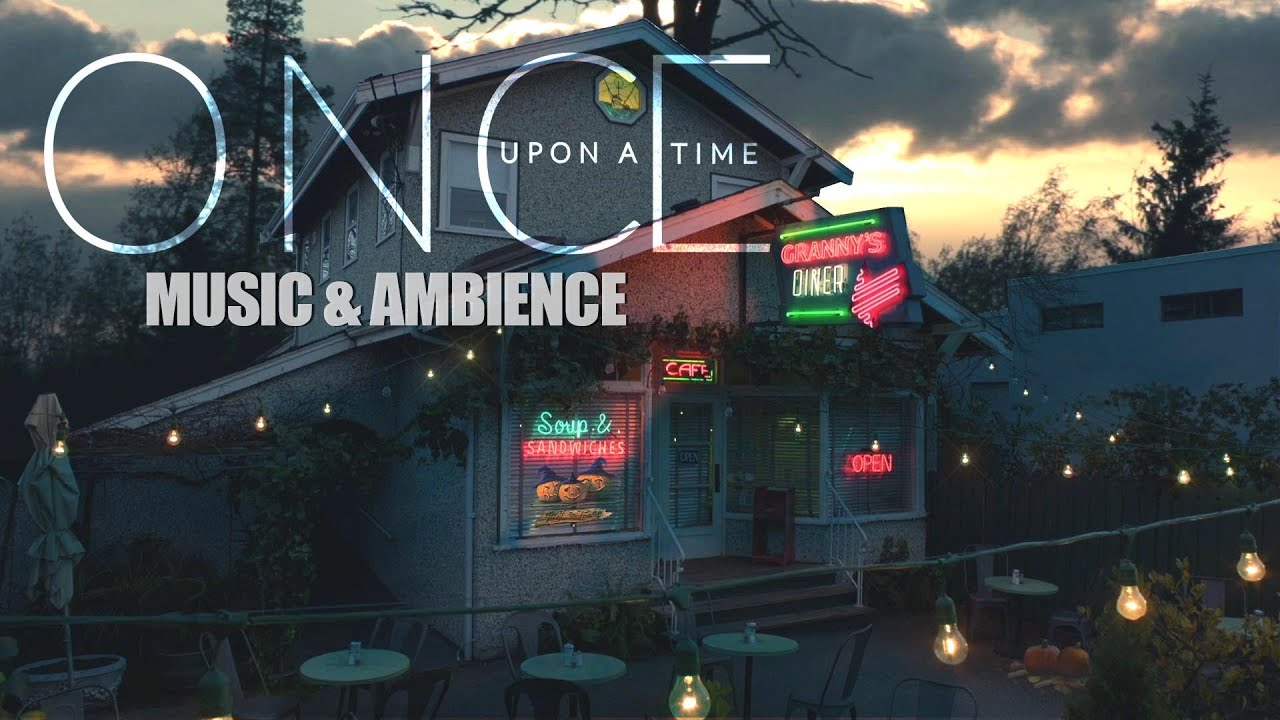 🍂 Granny's Diner Ambience | Small town at Night | Once upon a time  [🎵]