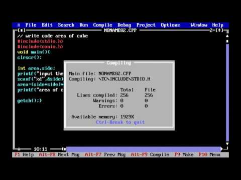 59. c programing language // area of cube