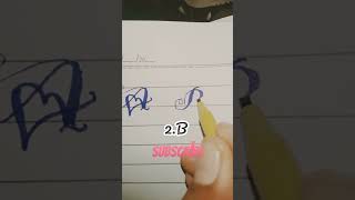 How to write in Calligraphy Alphabets atoz | Fancy Calligraphy A to Z Writing