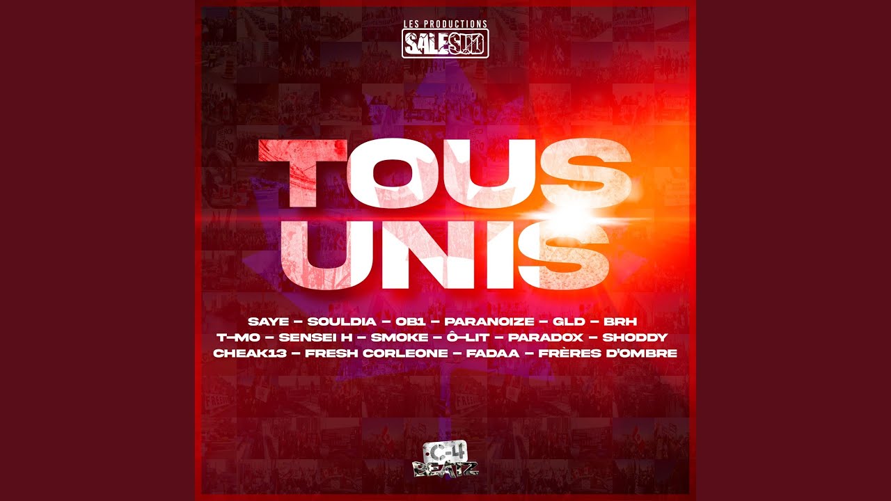 在 YouTube 上观看 Tous unis (feat. Souldia, OB1, Paranoize, Gld, BRH, T-Mo, Sensei H, Smoke, Ô-Lit, Paradox,...
