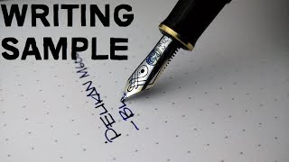 Pelikan Souverän M600 Writing Sample (w/ Private Reserve Electric DC Blue) (Lighting Experiment) screenshot 5