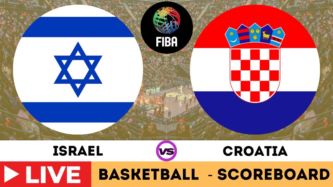 🔴LIVE : Israel vs Croatia | FIBA Basketball World Cup European Qualifiers Live Score