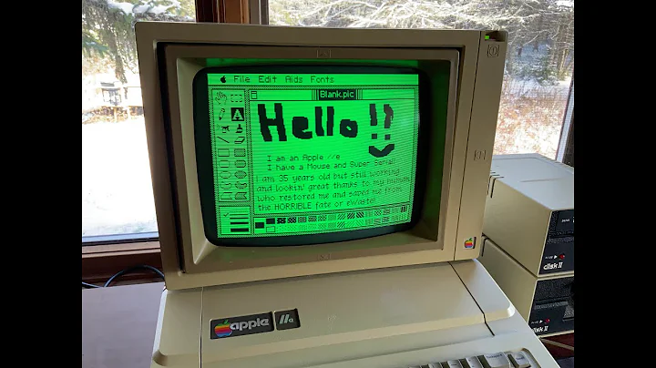 Restored Apple IIe System Overview: Super Serial with ADTPro, Mouse Interface, Disk ][ and software