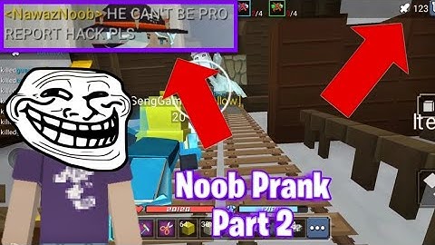 I TRYING TO BE NOOB IN BEDWAR AND THAT HAPPENED - Blockman Go Noob Prank Part 2