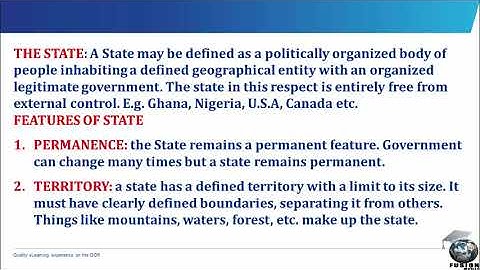 Basic concepts in government - the state [SS 1, JAMB Tutorial, WAEC, NECO, Post-UTME, NABTEB]