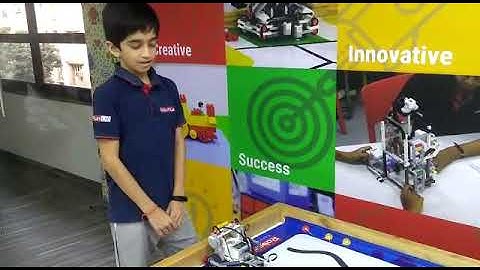 Lego 7 State Line Follow Robot - Kahan Shah - RFL Ahmedabad (8980172306)