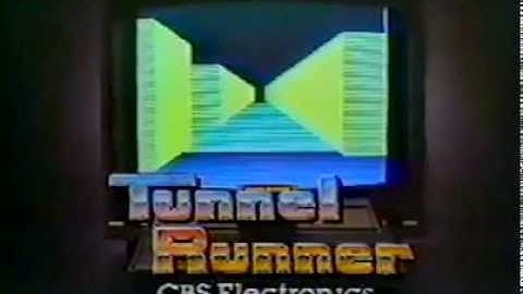 Tunnel Runner for Antari 1983 CBS Electronics Advertisment