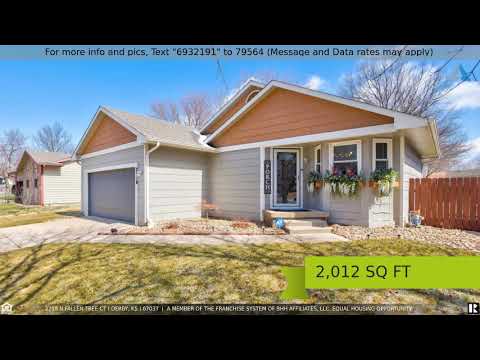 2218 N FALLEN TREE CT, Derby, KS home video tour