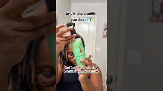 How to deep condition your locs without build up! 🌴 #shorts #locs #locjourney #naturalhair