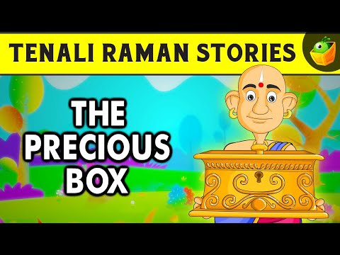 Why did Tenaliraman come to the palace holding a golden box? What did he say?