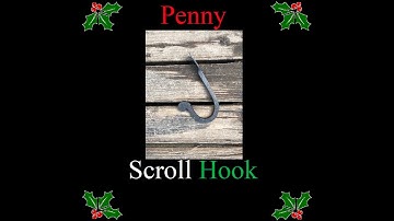Rusty Hammer Forge Christmas Ideas: Penny Scroll Hooks