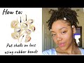 How to: Put Shells on Locs Using Rubber Bands