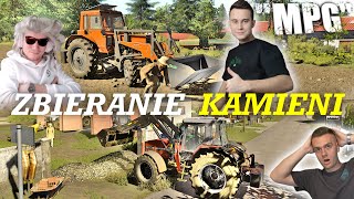 RĘCZNE ZBIERANIE KAMIENI 🤨 TO NIE DLA NAS? 🤣 DZIEJUŚ ZASYPAŁ WJAZD JANINIE 🔵 "MPG" [#578] FS22 screenshot 5
