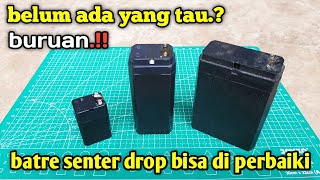 BURUAN COBA CARA INI ! Baterai senter drop atau rusak bisa di perbaiki