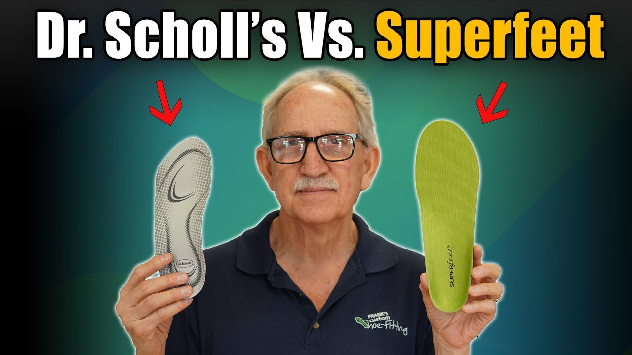 Superfeet Inserts Versus Dr Scholl's - YouTube