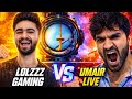 LOLZZZ GAMING vs UMAIR 😱 Intense Live Fight | Full BGMI Match Highlights