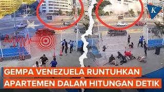 Detik-detik Gempa Venezuela Runtuhkan Gedung Apartemen dalam Sekejap