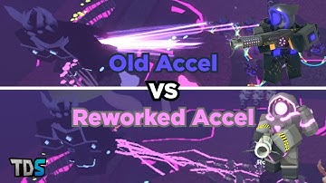 TDS Old VS Reworked Accelerator Side By Side Comparison Fallen King - Tower Defense Simulator Roblox