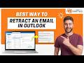 How to Retract an Email in Outlook? | Help Email Tales