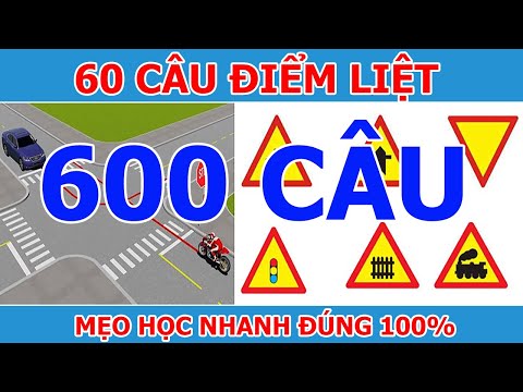 Video 60 câu hỏi điểm liệt thi lý thuyết bằng lái xe | Bộ Đề... - youtube