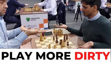 Nepomniachtchi Rages After Drawing a Winning Game to Harikrishna in World Blitz Championship