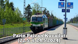 Parin Päivän Kuvailut (22.5. & 24.5.2024) | T 2778:n mäkeenjäänti Joutsenossa & muita junia.