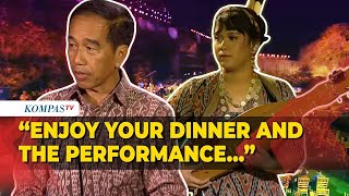 Jokowi Sambut Tamu Negara saat Gala Dinner WWF di Bali: Enjoy Your Dinner and The Performance