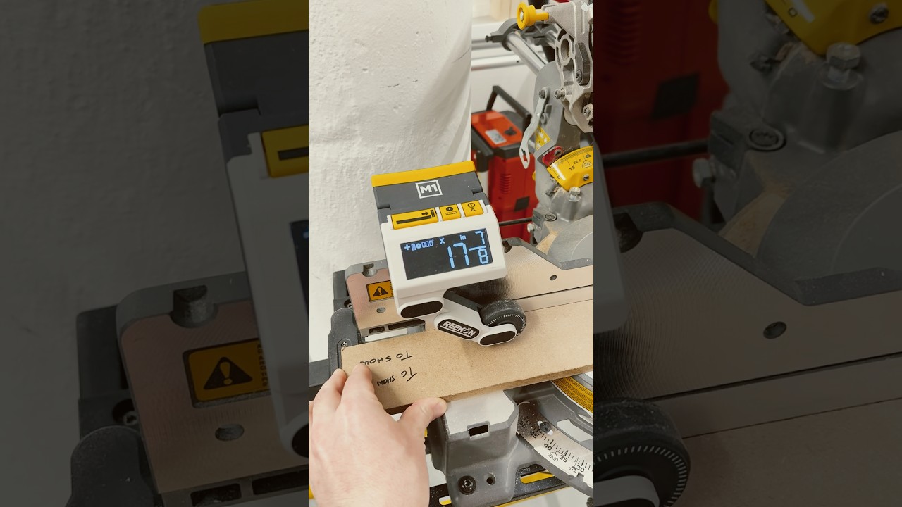 Clamp the M1 to your miter saw and start cutting faster today