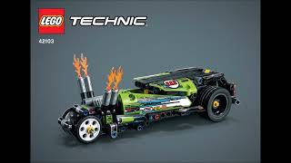 LEGO Instructions | Technic | 42103 | Dragster | Hot Rod | Alternate Build