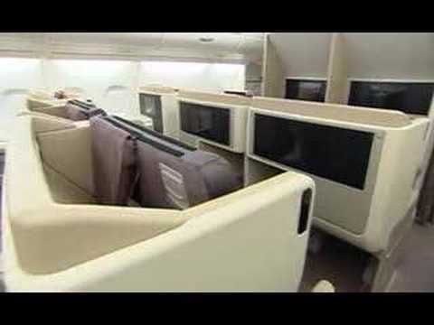 Singapore Airlines A380 Interior Cabin Video